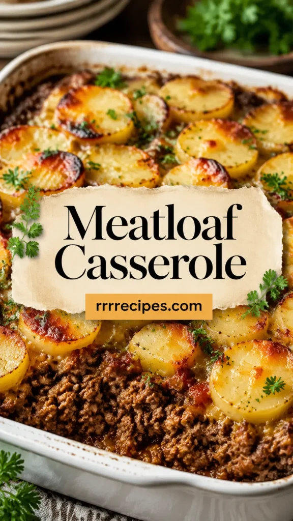 Ground Beef Meatloaf Casserole with Potatoes