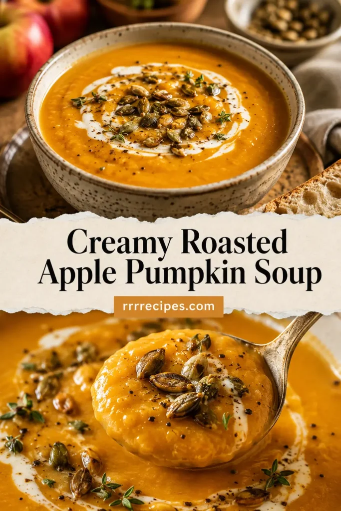 Creamy Roasted Apple Pumpkin Soup