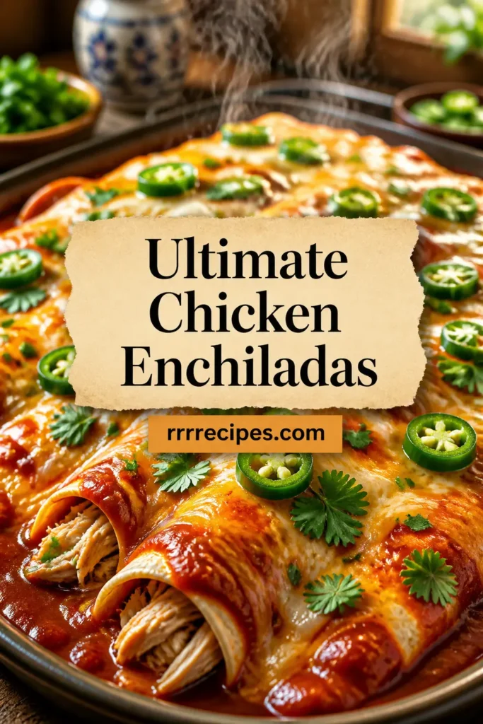 Ultimate Quick and Easy Chicken Enchiladas Recipe for Dinner!