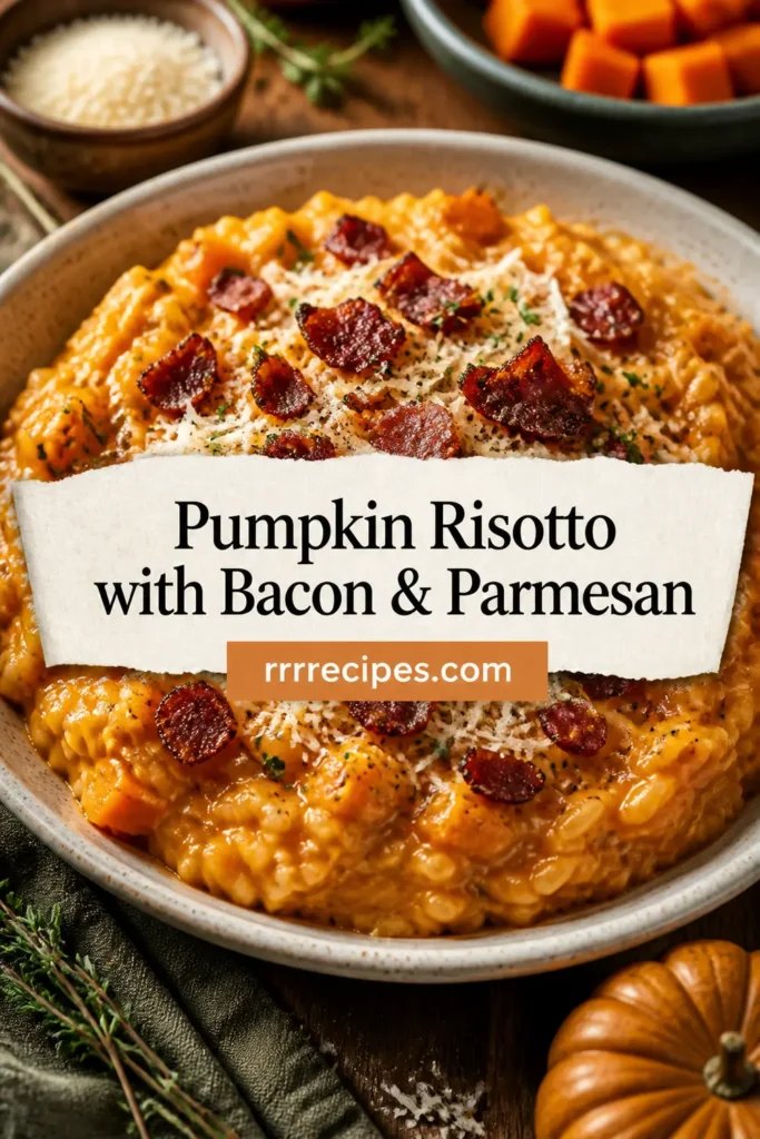 Pumpkin Risotto with Bacon & Parmesan - The Original Dish