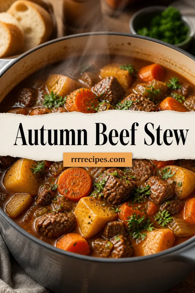 One-Pot Autumn Beef Stew – Cozy Fall Dinner Recipe