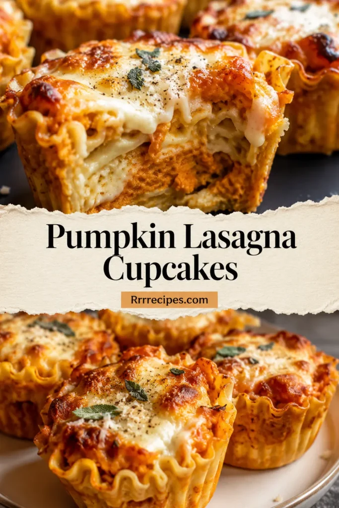 Pumpkin Lasagna Cupcakes