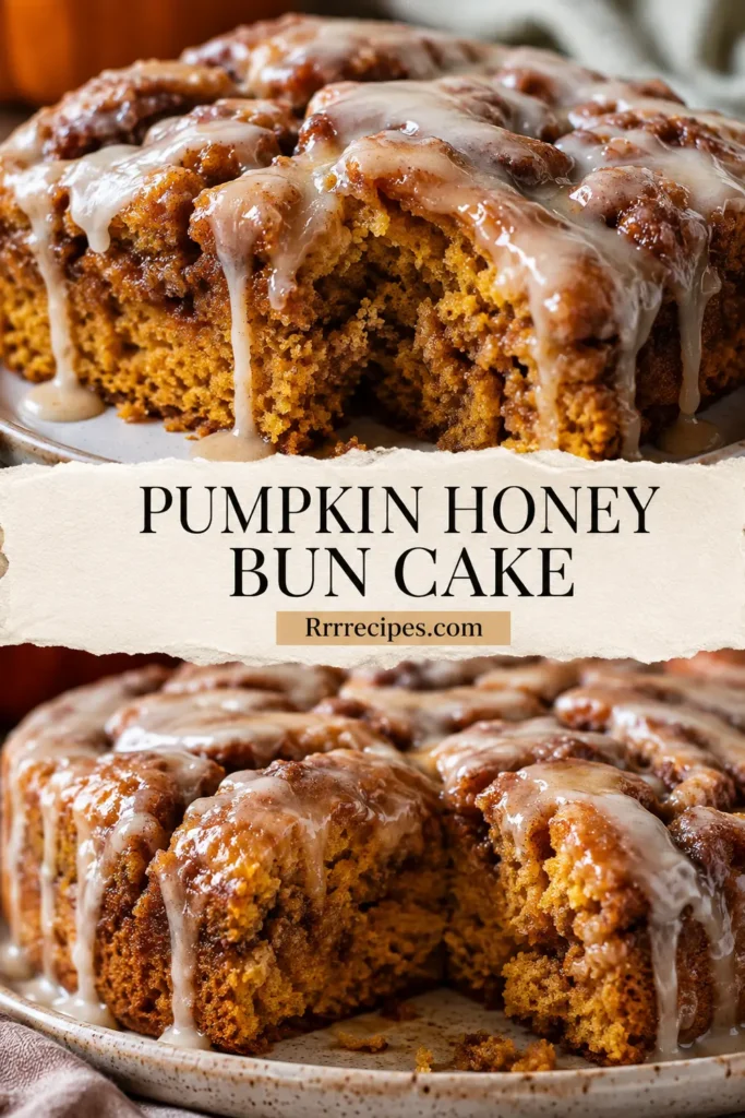 PUMPKIN HONEY BUN CAKE