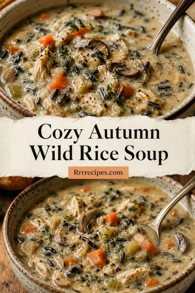 Cozy Autumn Wild Rice Soup