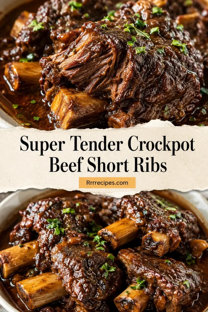 Super Tender Crockpot Beef Short Ribs