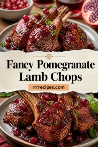 Fancy Pomegranate Lamb Chops