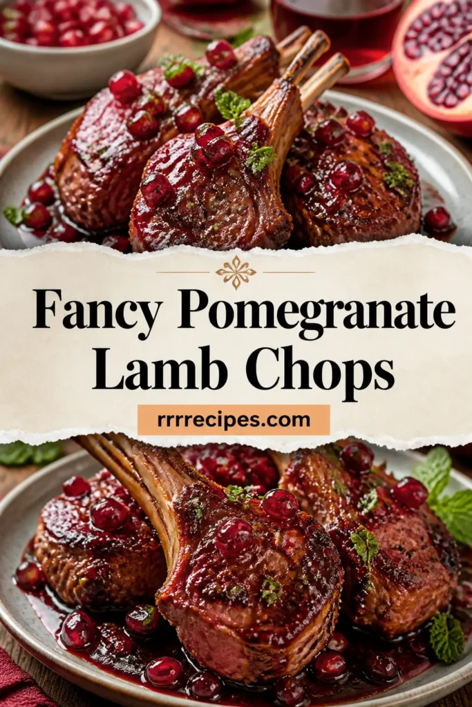 Fancy Pomegranate Lamb Chops