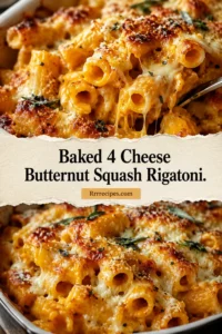 Baked 4 Cheese Butternut Squash Rigatoni.
