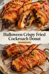 Halloween Crispy Fried Cockroach Donut