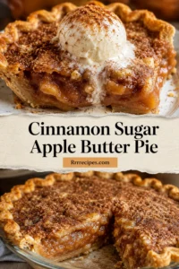 Cinnamon Sugar Apple Butter Pie