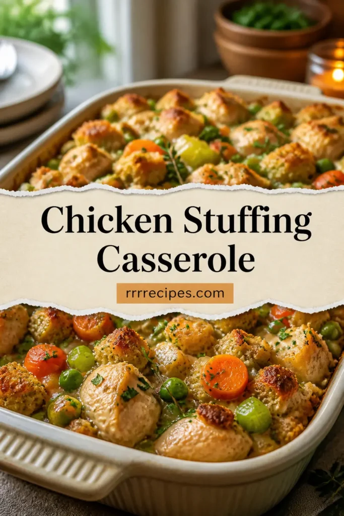 Easy Chicken Stuffing Casserole for a Cozy Family Dinner