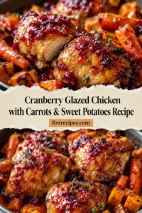 Cranberry Glazed Chicken with Carrots & Sweet Potatoes Recipe