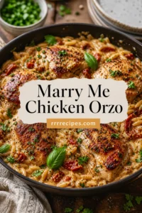 Marry Me Chicken Orzo in Just One Pan