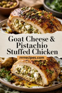 Goat Cheese and Pistachio Stuffed Chicken - Iowa Girl Eats