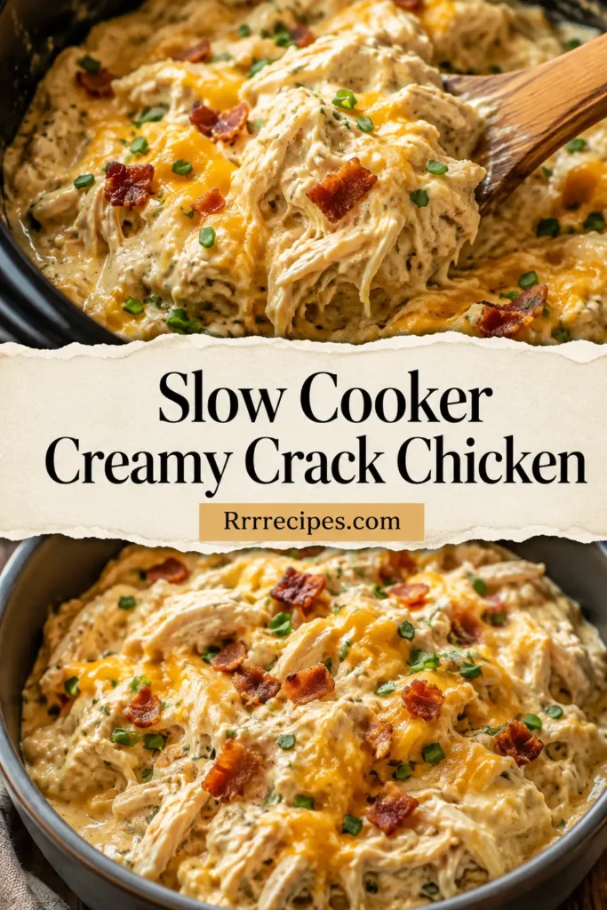 Slow Cooker Creamy Crack Chicken