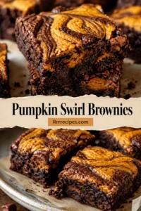 Pumpkin Swirl Brownies