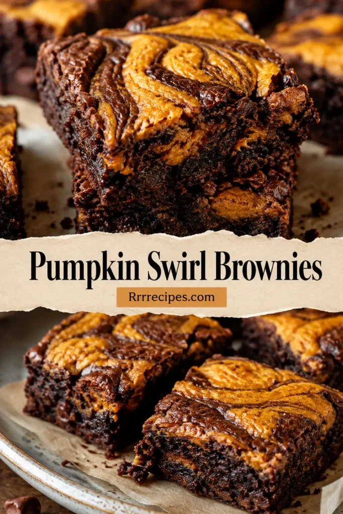 Pumpkin Swirl Brownies