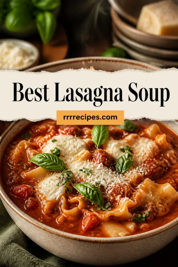 The Best Lasagna Soup Recipe