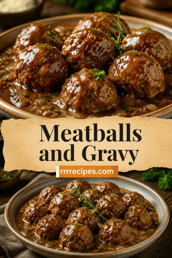Meatballs and Gravy