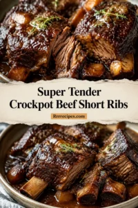 Super Tender Crockpot Beef Short Ribs