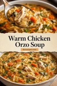 Warm Chicken Orzo Soup