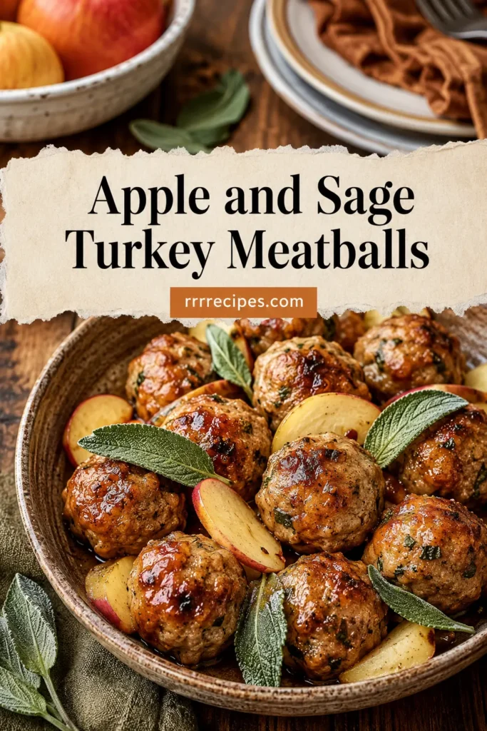 Apple and Sage Turkey Meatballs – Perfect for Fall