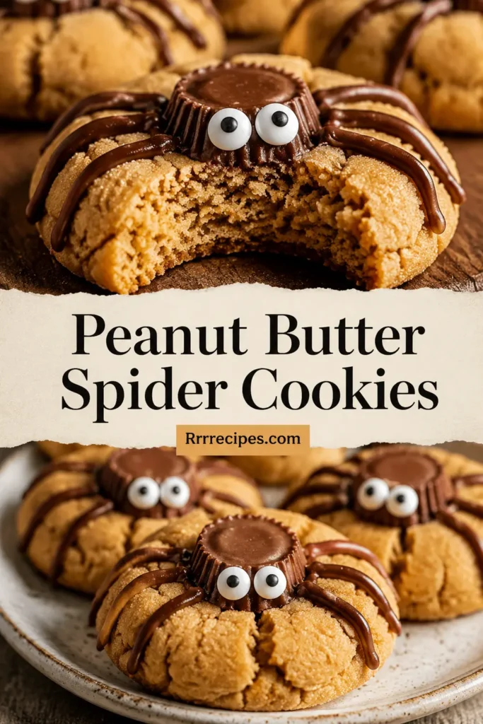 Peanut Butter Spider Cookies