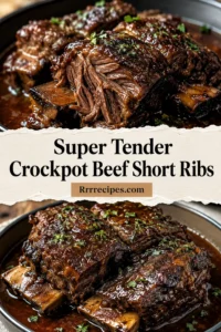 Super Tender Crockpot Beef Short Ribs