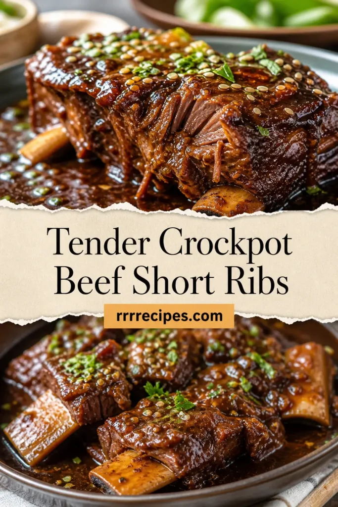Super Tender Crockpot Beef Short Ribs