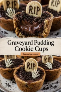 Graveyard Pudding Cookie Cups