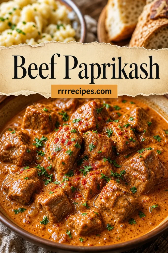 Beef Paprikash - The Jam Jar Kitchen