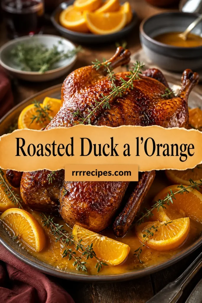 Roasted Duck a l’Orange. Recipe – Orange Duck Recipe