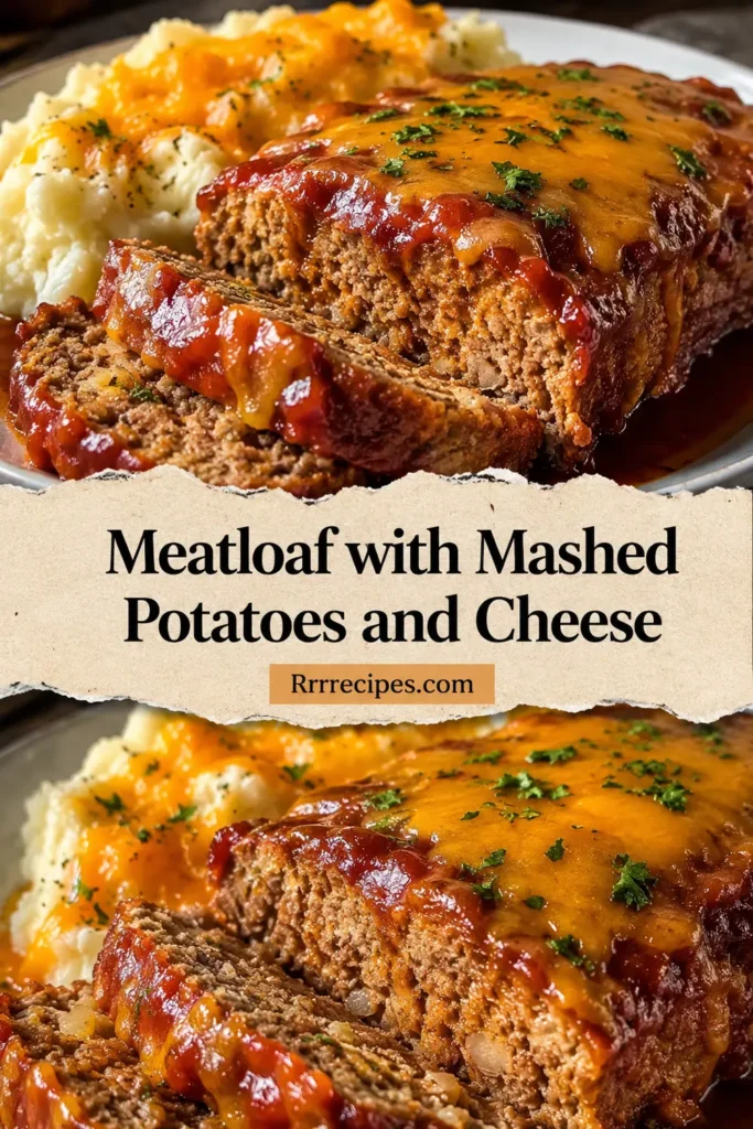 Meatloaf with Mashed Potatoes and Cheese