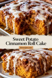 Sweet Potato Cinnamon Roll Cake
