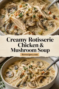 Creamy Rotisserie Chicken & Mushroom Soup