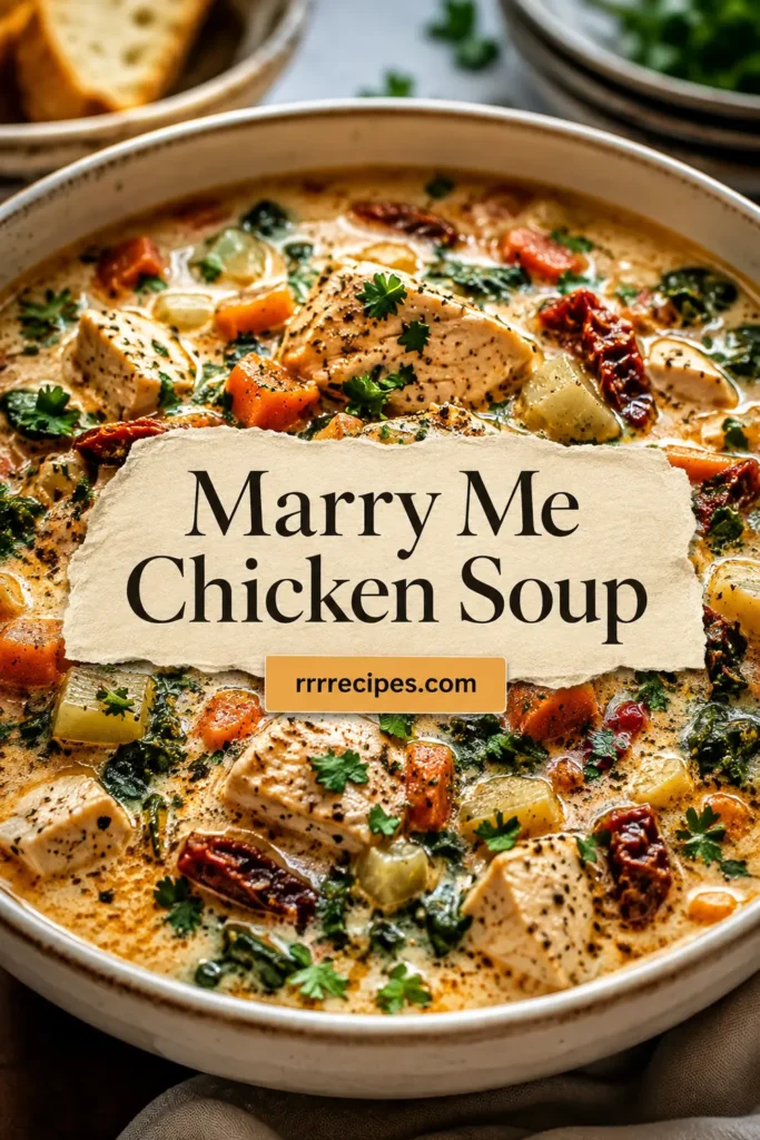 Rich, Creamy Marry Me Chicken Soup