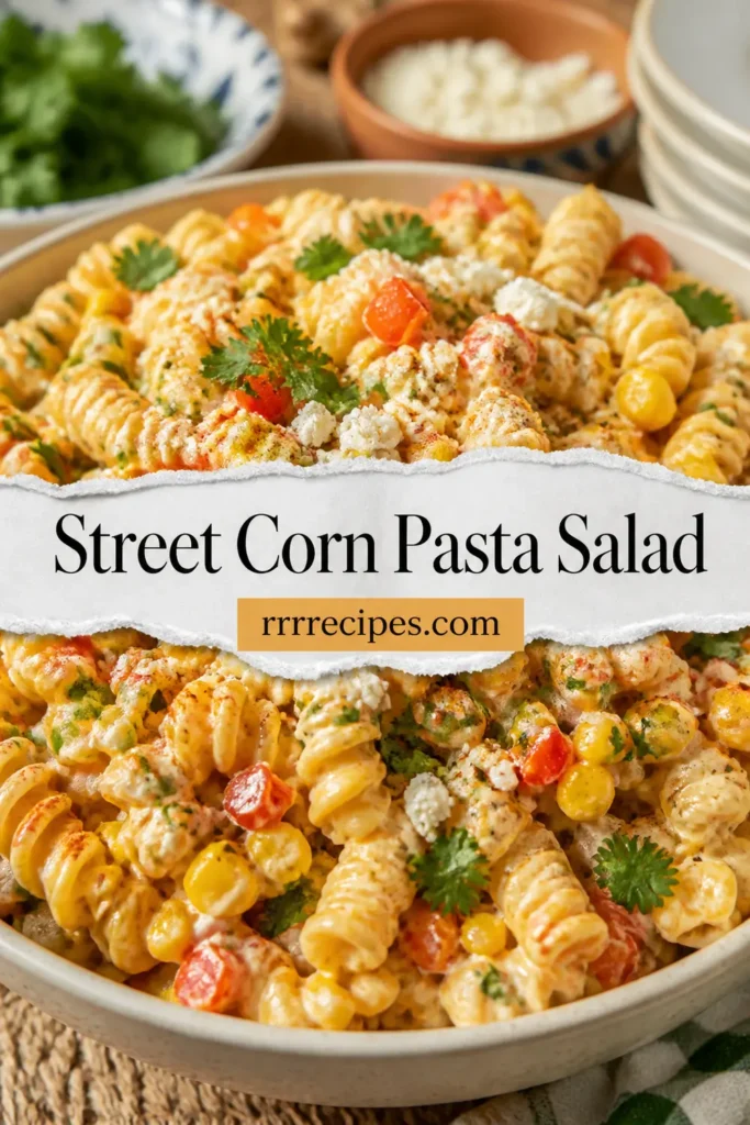 Street Corn Pasta Salad Recipe: Mexican-inspired Printable (PDF) - Etsy