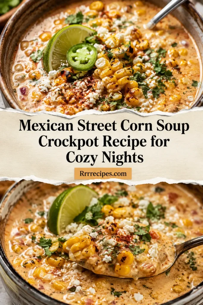 Mexican Street Corn Soup Crockpot Recipe for Cozy Nights
