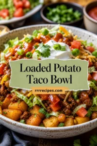 Loaded Potato Taco Bowl for easy dinners that actually feel satisfying