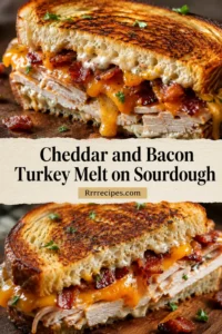 Cheddar and Bacon Turkey Melt on Sourdough