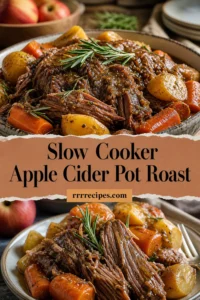 Slow Cooker Apple Cider Pot Roast Recipe Easy and Perfect for Fall Meals