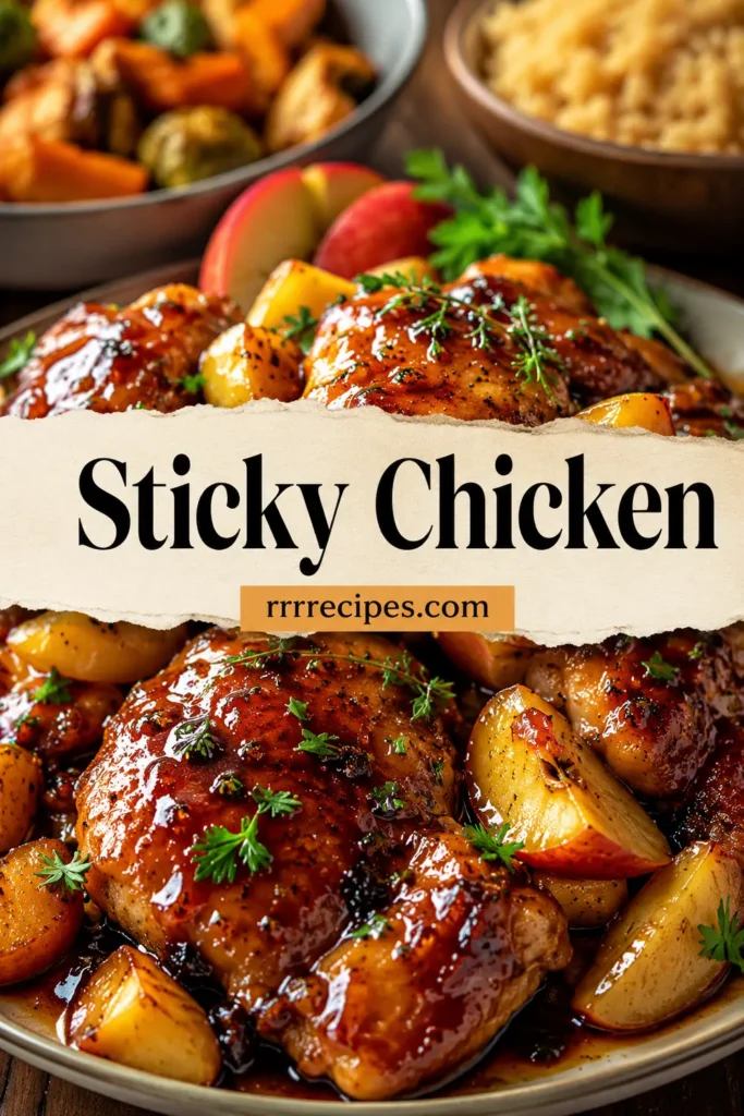 Sticky Apple Cider Chicken