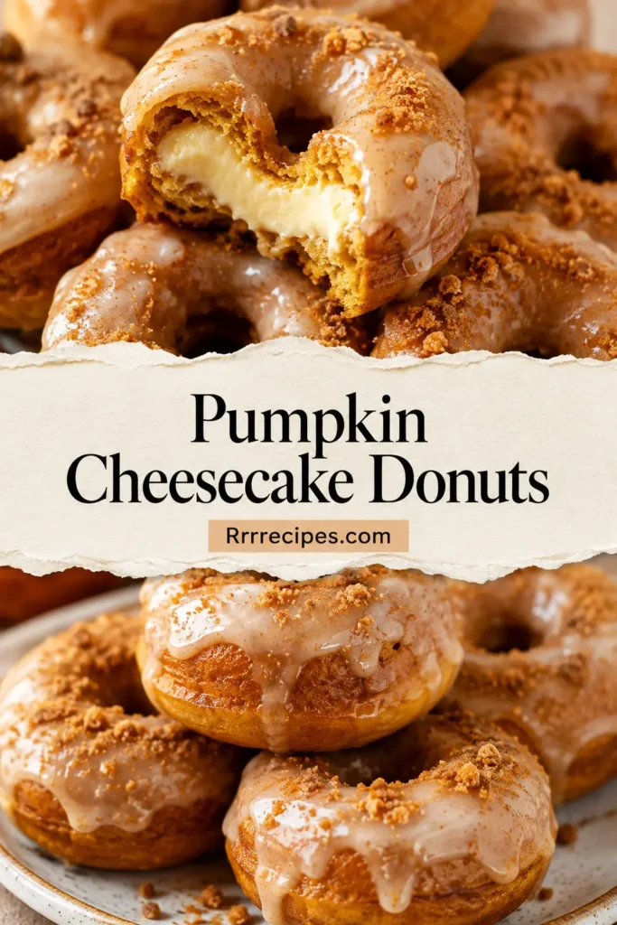 Pumpkin Cheesecake Donuts