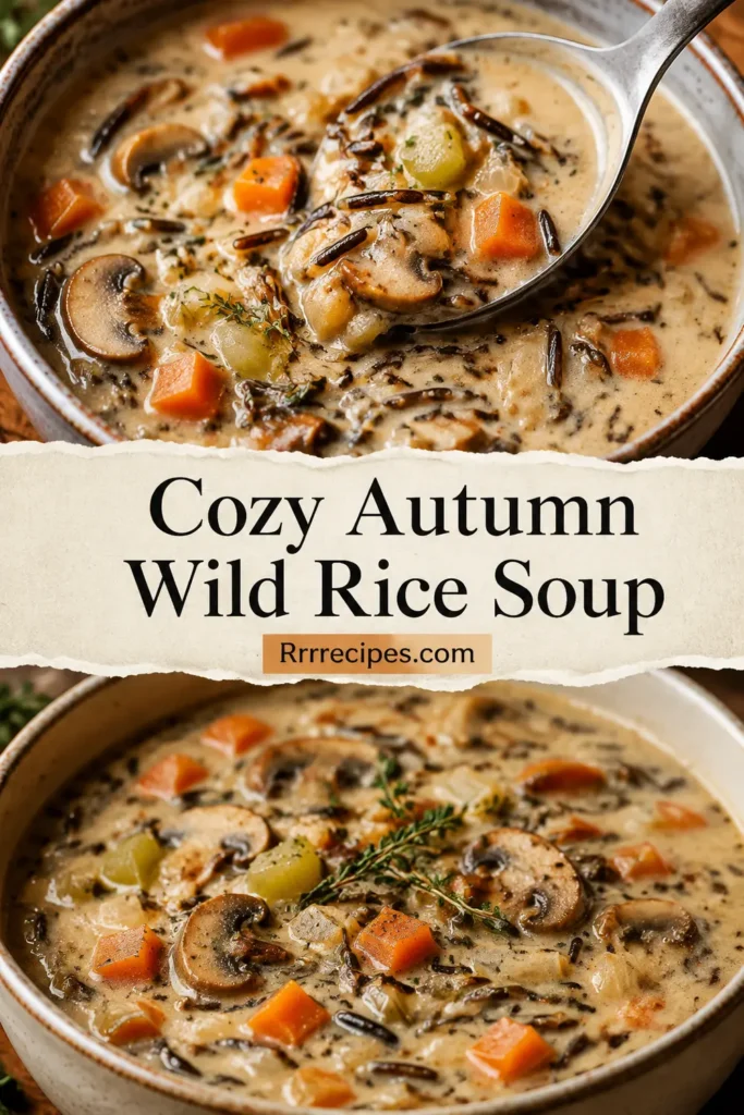 Cozy Autumn Wild Rice Soup