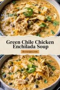 Green Chile Chicken Enchilada Soup
