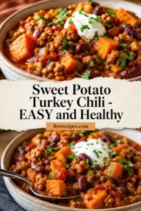 Sweet Potato Turkey Chili - EASY and Healthy