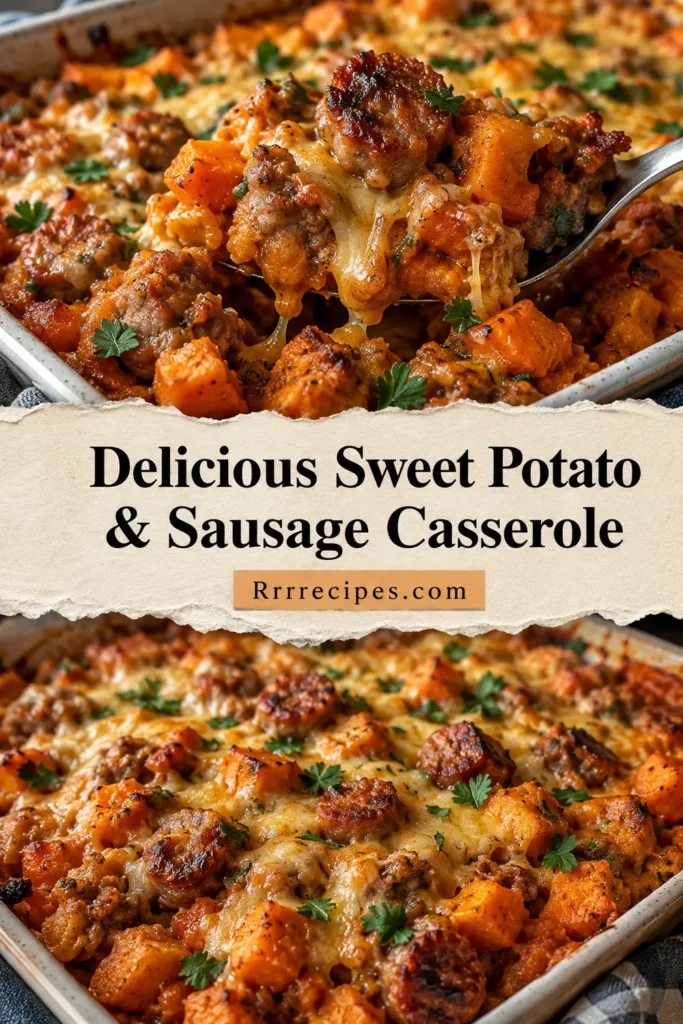 Delicious Sweet Potato & Sausage Casserole