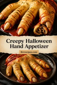 Creepy Halloween Hand Appetizer