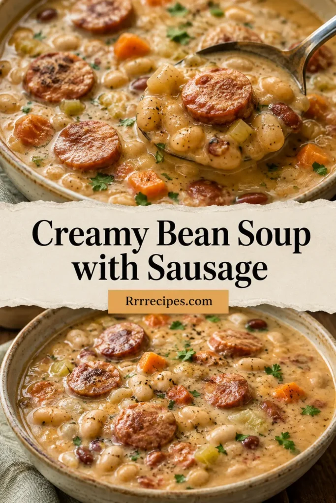 Creamy Bean Soup with Sausage