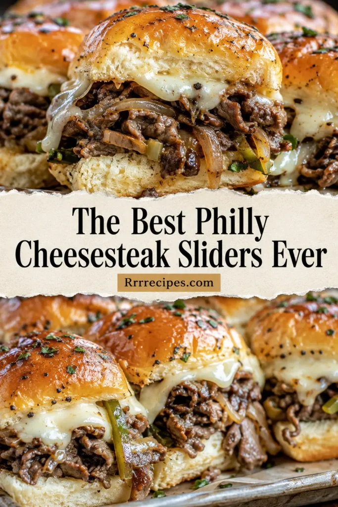 The Best Philly Cheesesteak Sliders Ever